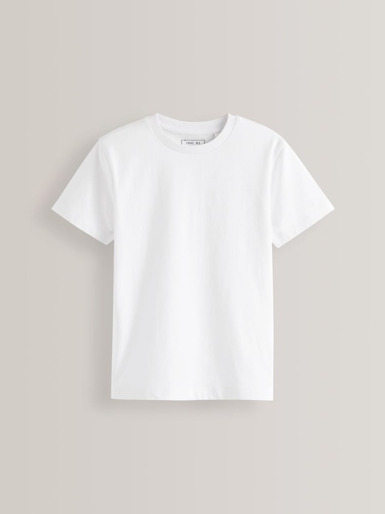 White Regular Fit Short Sleeve T-Shirt (3-16yrs) - Image 1 of 3
