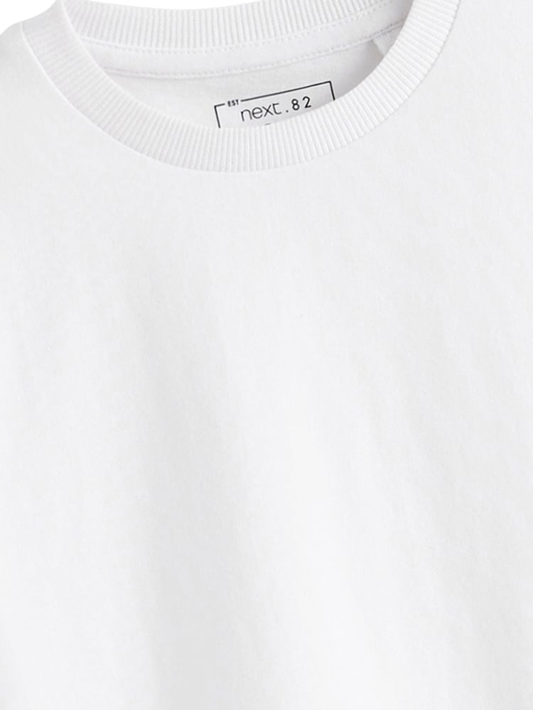 White Regular Fit Short Sleeve T-Shirt (3-16yrs) - Image 3 of 3
