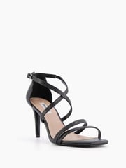 Dune London Black Musical Square Toe High Heel Sandals - Image 2 of 6