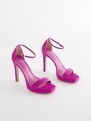 Pink Signature Leather Platform Sandals - Image 2 of 5