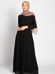 Aab Black Pleat Maxi Dress - Image 3 of 5