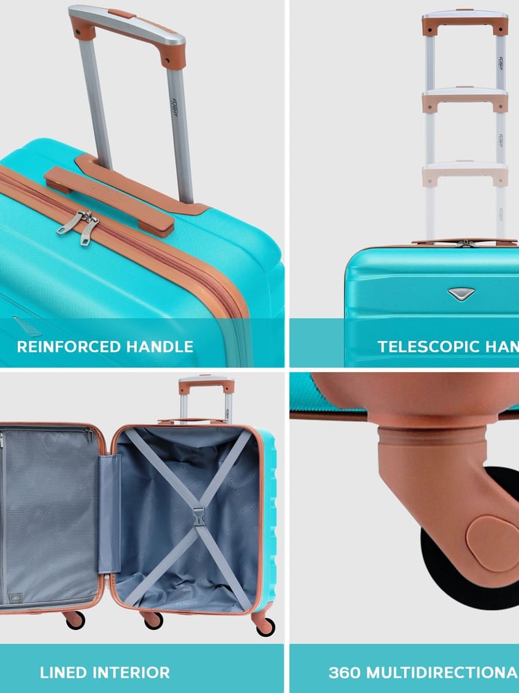 Flight Knight 56x45x25cm EasyJet Overhead 4 Wheel ABS Hard Case Cabin Carry On Hand Luggage - Image 7 of 7