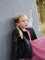 Rose Pink Mesh Tie Back Party Dress (3-16yrs) - Image 9 of 14