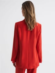 Reiss Coral Maia Single Breasted Split Sleeve Tailored Fit Blazer - Image 5 of 7