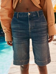 Own. Dark Blue City Denim Shorts - Image 2 of 13