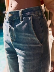 Own. Dark Blue City Denim Shorts - Image 5 of 13
