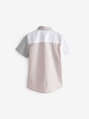 Neutral Short Sleeve Colourblock Shirt (3-16yrs) - Image 2 of 2