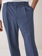 Mid Blue Relaxed Motion Flex Stretch Suit: Trousers - Image 5 of 9