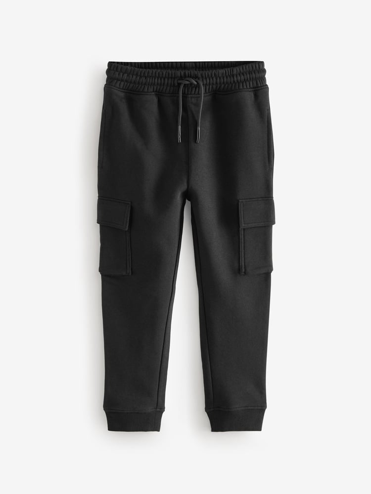 Black/Green Slim Fit Slim Cargo Joggers 2 Pack (3-16yrs) - Image 2 of 6 Black/Green Slim Fit Slim Cargo Joggers 2 Pack (3-16yrs) - Image 2 of 6