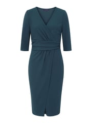 HotSquash Blue Ascot Mock Wrap Dress - Image 3 of 3