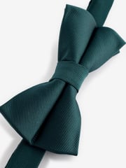 Forest Green Twill Bow Tie - Image 6 of 6