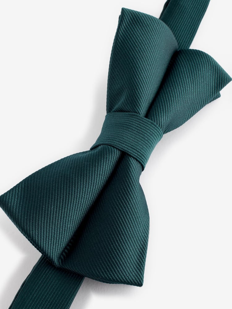Forest Green Twill Bow Tie - Image 6 of 6