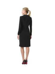 Adrianna Papell Jersey Black Tuxedo Dress - Image 2 of 5