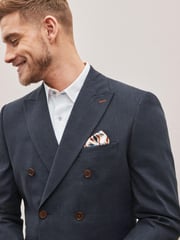 Blue Nova Fides Check Blazer - Image 4 of 11