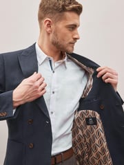 Blue Nova Fides Check Blazer - Image 5 of 11