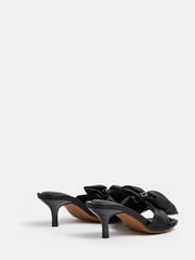 River Island Black Kitten Heel Bow Mule Sandals - Image 3 of 5
