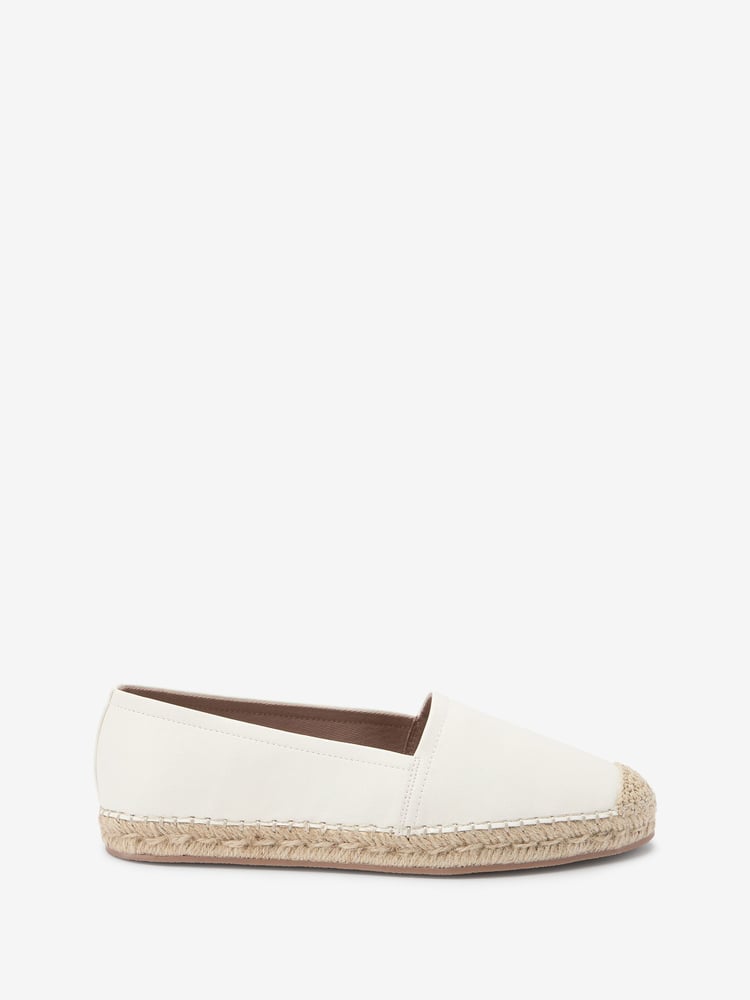 White Forever Comfort® Flat Espadrille Shoes - Image 1 of 5 White Forever Comfort® Flat Espadrille Shoes - Image 1 of 5