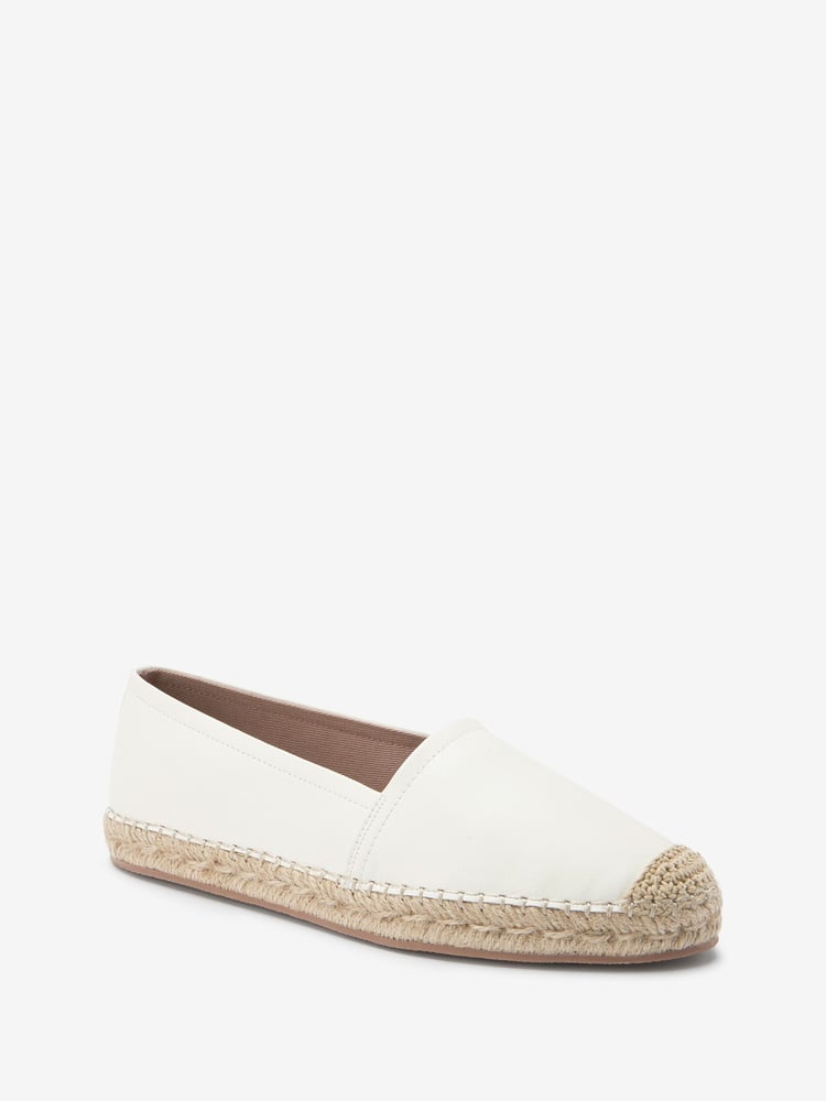 White Forever Comfort® Flat Espadrille Shoes - Image 2 of 5