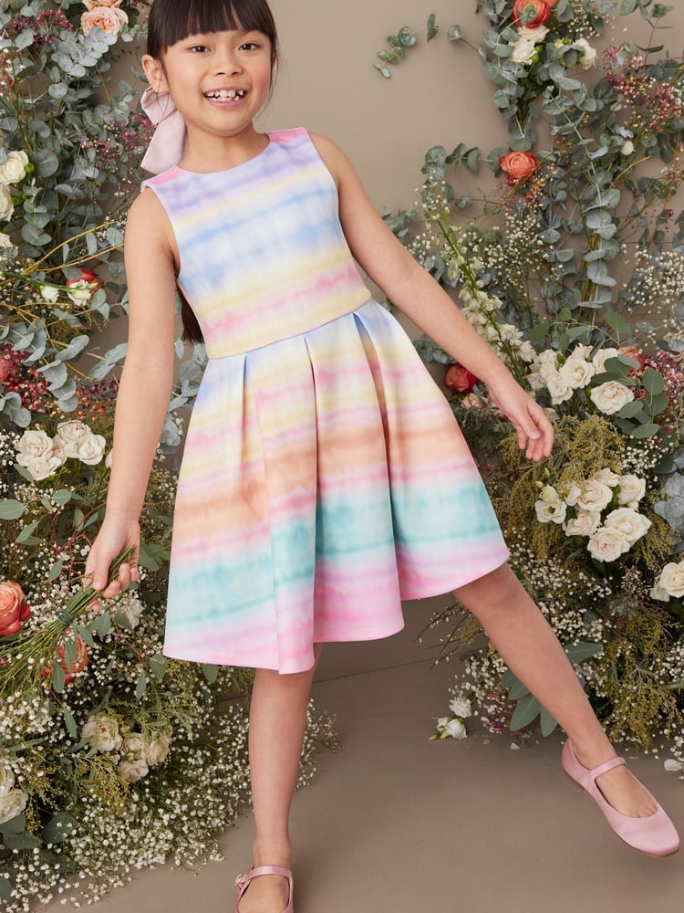 Pink/Blue/Orange Multi Tie Dye Stripe (1.5-16yrs) - Image 1 of 5