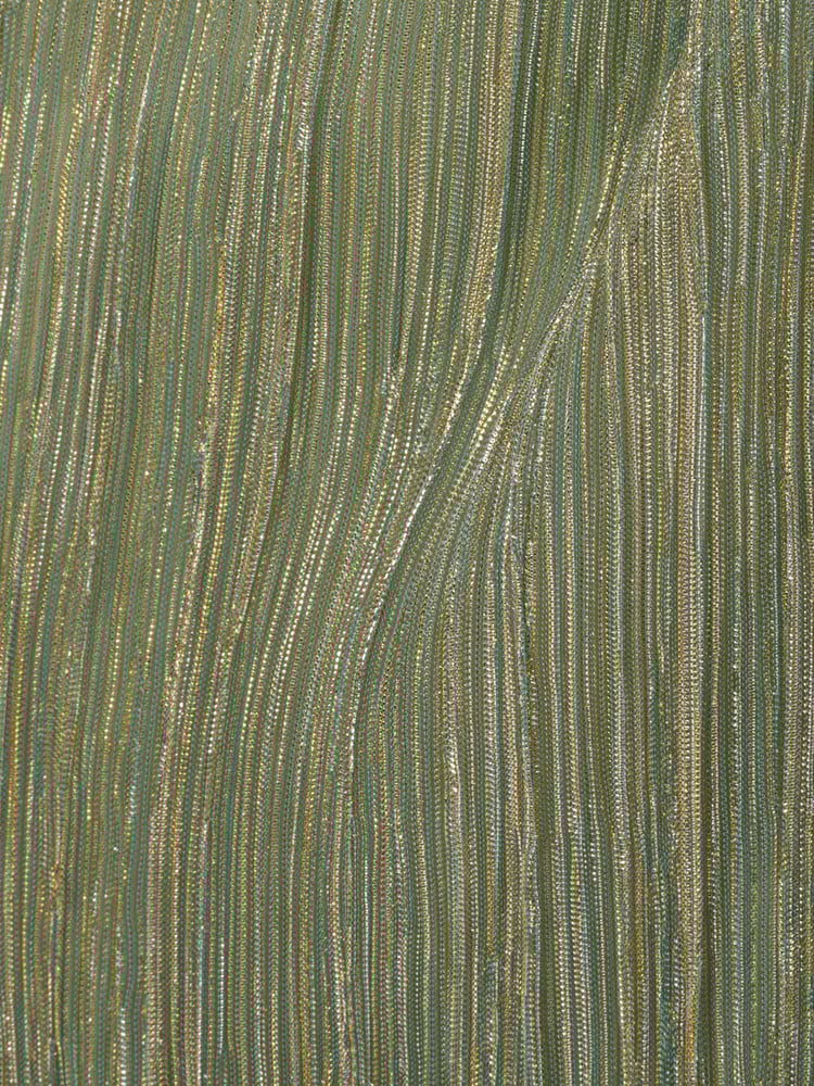 Adrianna Papell Green Metallic Crinkle Midi Dress - Image 6 of 6
