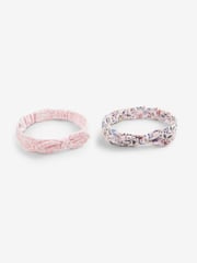 JoJo Maman Bébé Pink 2-Pack Pretty Headbands - Image 1 of 5