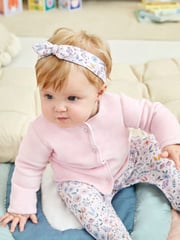 JoJo Maman Bébé Pink 2-Pack Pretty Headbands - Image 5 of 5