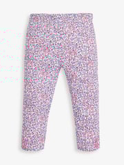JoJo Maman Bébé Pastel Ditsy 2-Pack Leggings - Image 3 of 7