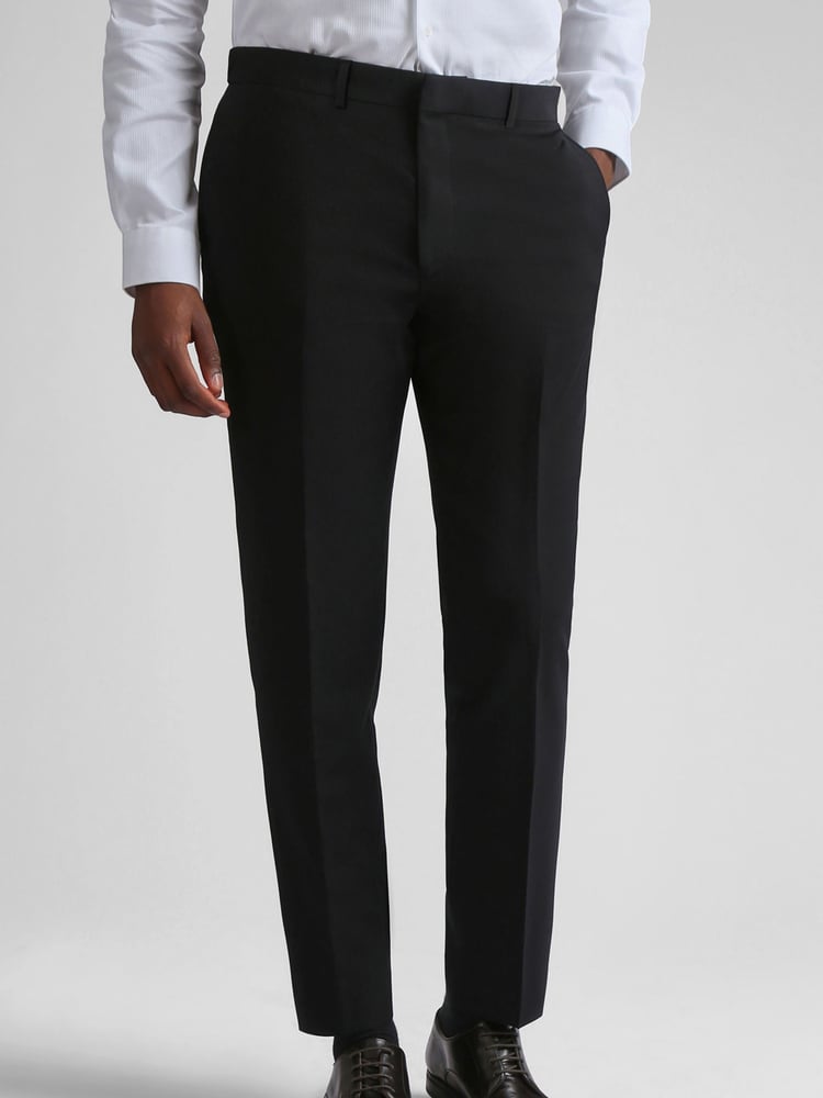 Ted Baker Black Tuxedo Slim Trousers - Image 1 of 4