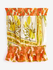 Yellow Lemon Print Sparkle Bandeau Boobtube Vest - Image 4 of 4