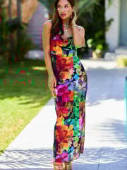 Myleene Klass Satin Maxi Slip Dress - Image 4 of 10