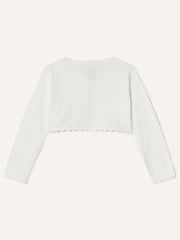 Monsoon Cream Baby 100% Cotton 3D Petal Cardigan - Image 2 of 3