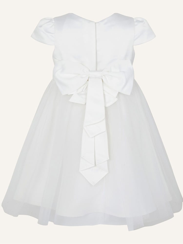 Monsoon Cream Tulle Baby Bridesmaid Dress - Image 2 of 3
