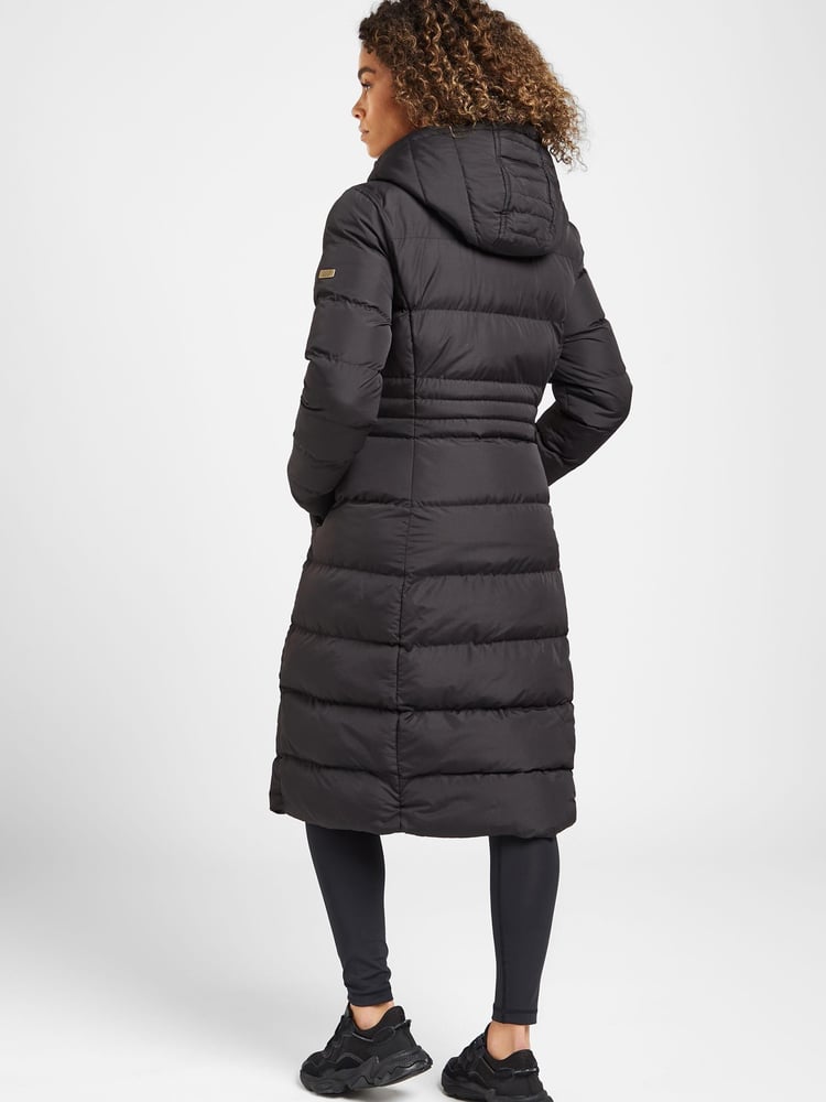 Elle Sport Cocoon Hood Quilted Black Jacket - Image 2 of 6