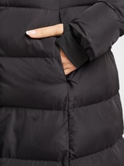 Elle Sport Cocoon Hood Quilted Black Jacket - Image 5 of 6