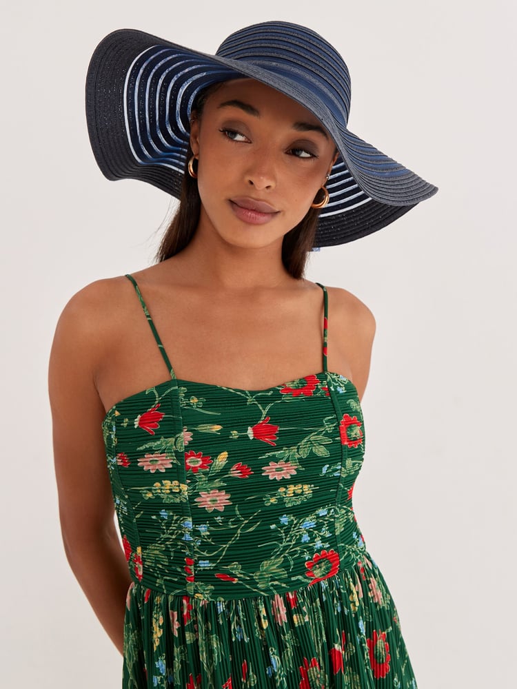 Navy Blue Wedding Occasion Hat - Image 1 of 6