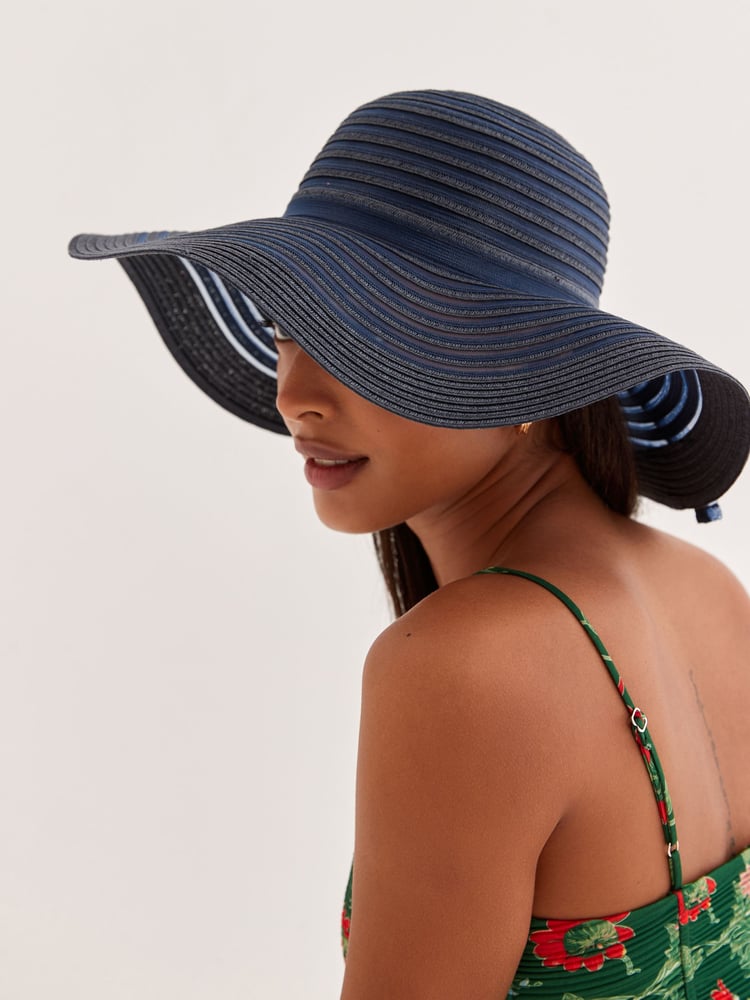 Navy Blue Wedding Occasion Hat - Image 2 of 6 Navy Blue Wedding Occasion Hat - Image 2 of 6