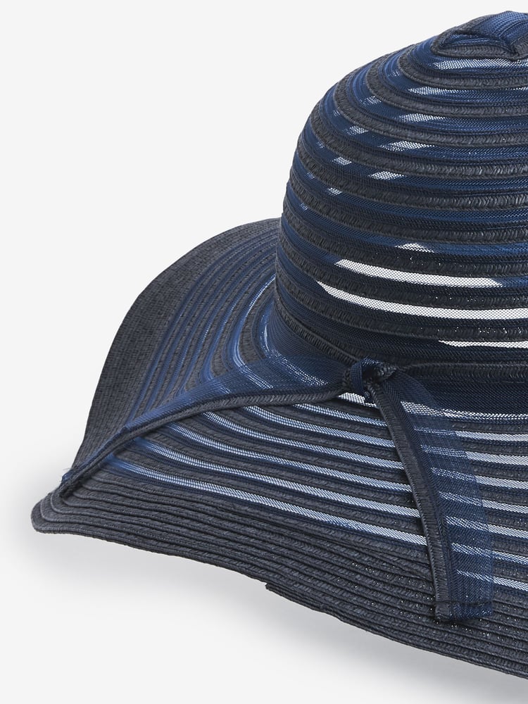 Navy Blue Wedding Occasion Hat - Image 6 of 6 Navy Blue Wedding Occasion Hat - Image 6 of 6