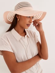 Blush Pink Wedding Occasion Hat - Image 2 of 6