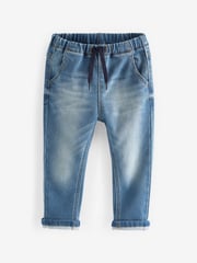 Blue/Black Denim Super Soft Pull-On Jeans With Stretch 2 Pack (3mths-7yrs) - Image 2 of 4