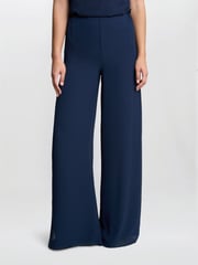 Gina Bacconi Chiffon Layered Slit Trousers - Image 5 of 5