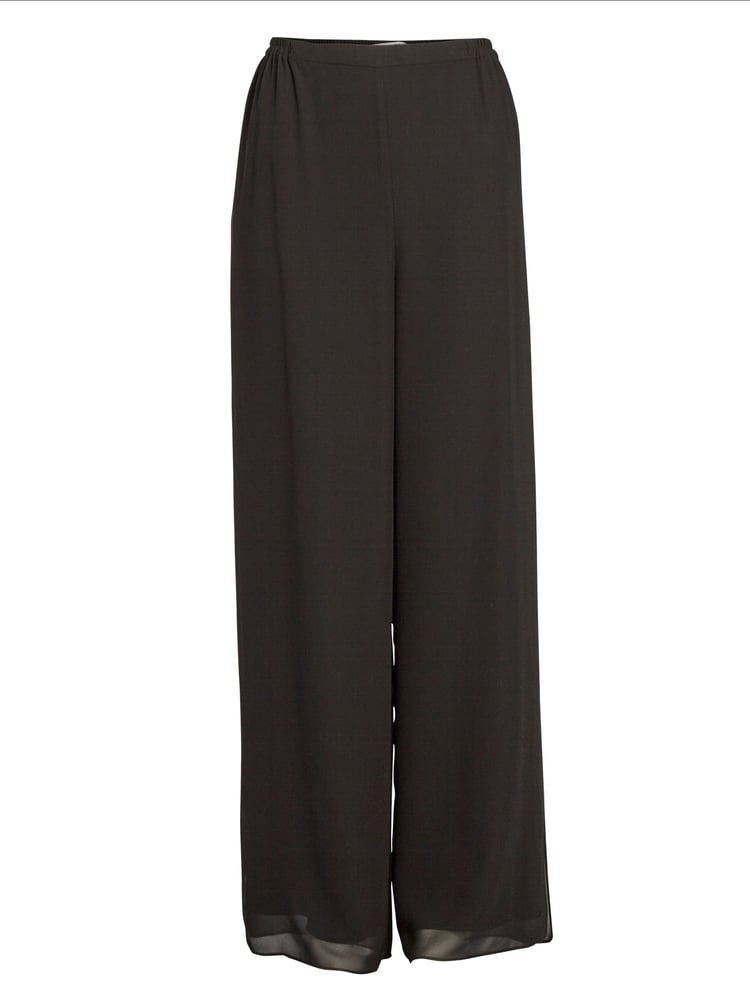 Gina Bacconi Chiffon Layered Slit Trousers - Image 5 of 5
