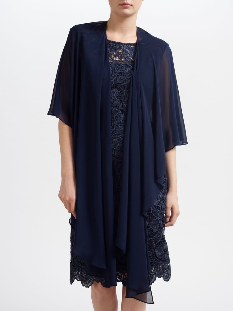 Gina Bacconi Chiffon Shawl CoverUp - Image 1 of 5