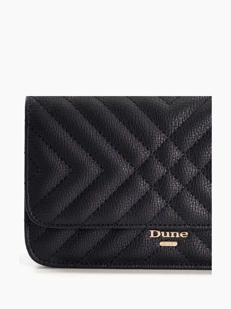 Dune London Black Edorchie Quilted Shoulder Bag - Image 6 of 6