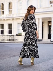 Myleene Klass Printed Midi Wrap Dress - Image 2 of 6