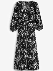 Myleene Klass Printed Midi Wrap Dress - Image 6 of 6