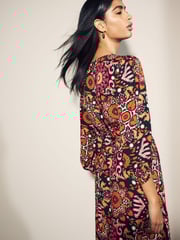 Myleene Klass Printed Midi Wrap Dress - Image 3 of 5