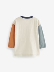 Multi 100% Cotton Slogan Long Sleeve T-Shirts 5 Pack (3mths-7yrs) - Image 7 of 7
