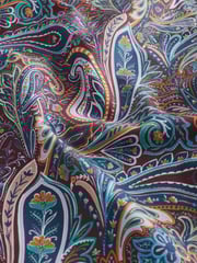 Burgundy Red Paisley Regular Fit Printed Trimmed Shirt - Image 7 of 8
