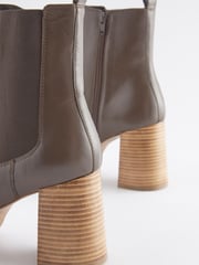 Chocolate Brown Forever Comfort® Platform Ankle Boots - Image 4 of 5