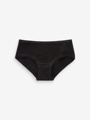Black Elastic Hipster Briefs 7 Pack (2-16yrs) - Image 2 of 3